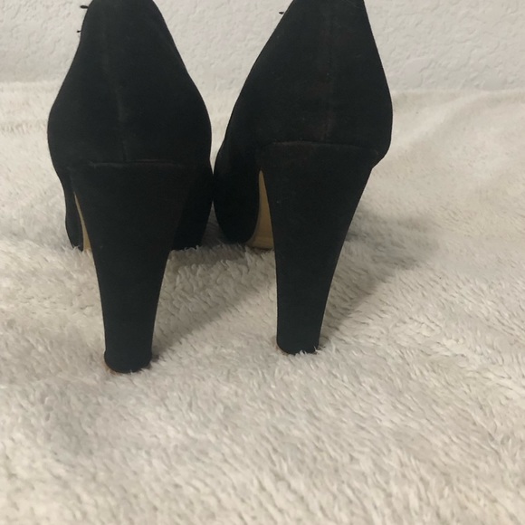 LIQUIDATING Black Suede Women’s Platform Pumps Size EU 39/US 8 Shoes - Picture 4 of 5